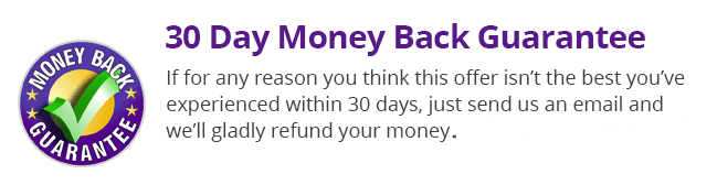 30 day money back guarantee